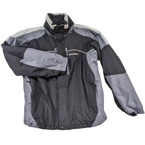 Columbia Coat Mens M Gray Black Gorpcore Techwear Utility 90s Y2K Outdoor